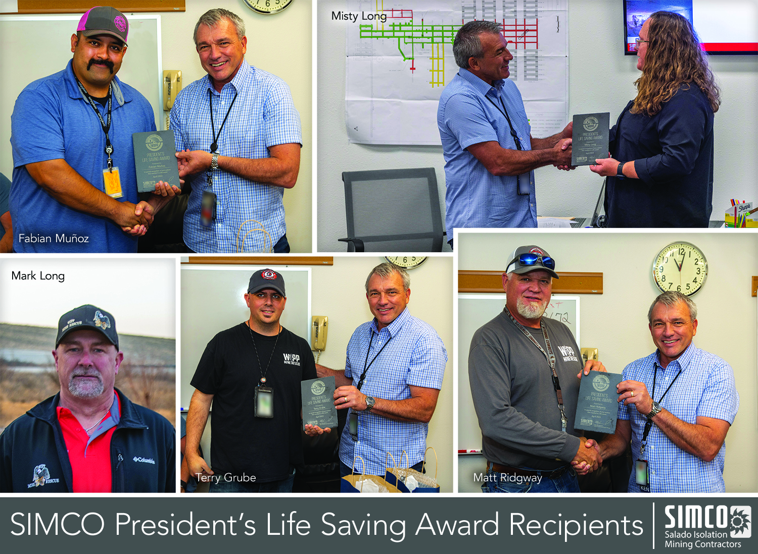 Presidents Life Saving Award Recipients PhotoMontage 051023